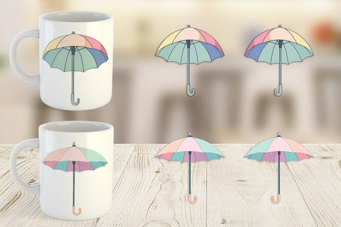 Mug Wrap Spring Umbrella Sublimation artnoy 