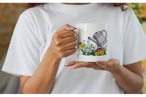 Mug Wrap Spring Watering Can Sublimation artnoy 