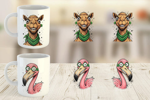 Mug Wrap St Paddys Animal Charms Sublimation artnoy 