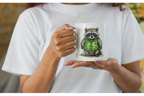 Mug Wrap St Paddys Animal Friends Sublimation artnoy 