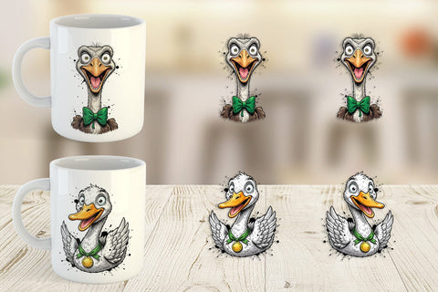 Mug Wrap St Paddys Animal Party Art Sublimation artnoy 