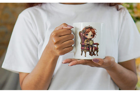 Mug Wrap Steampunk Dolls Sublimation artnoy 