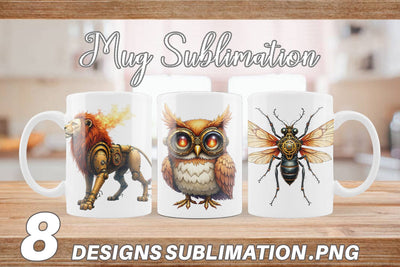 Mug Wrap Steampunk Menagerie Sublimation artnoy 