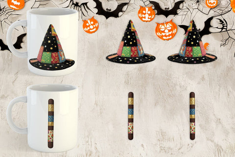 Mug Wrap Stitched Witchcraft Craft Patchwork Sublimation artnoy 