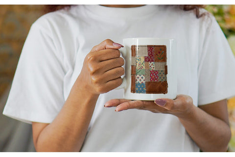 Mug Wrap Stitched Witchcraft Craft Patchwork Sublimation artnoy 