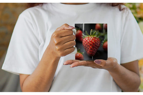 Mug Wrap Strawberry Fruit Sublimation artnoy 