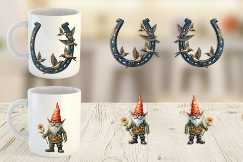 Mug Wrap Subconscious Shamrock Dreamy Surrealist St. Paddy's Sublimation artnoy 