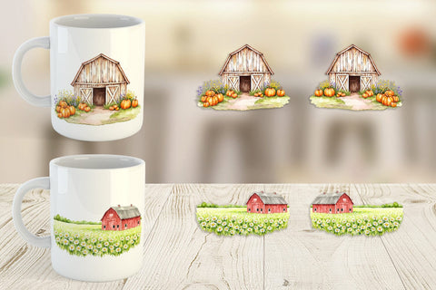 Mug Wrap Summer Barn Sublimation artnoy 