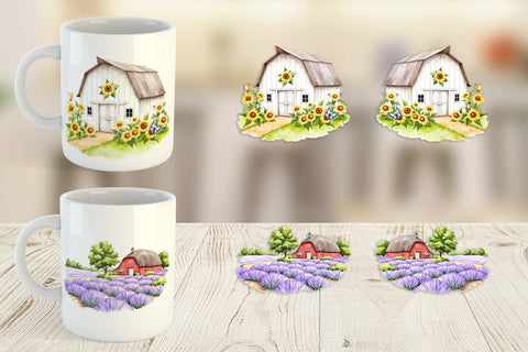Mug Wrap Summer Barn Sublimation artnoy 