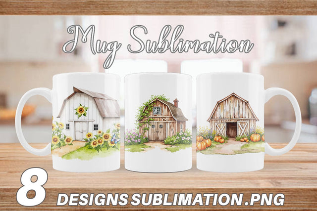 Mug Wrap Summer Barn Sublimation artnoy 