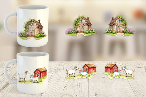 Mug Wrap Summer Barn Sublimation artnoy 