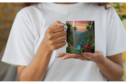 Mug Wrap Summer Jungle Sublimation artnoy 