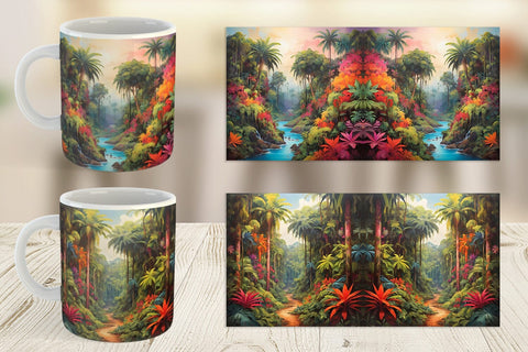 Mug Wrap Summer Jungle Sublimation artnoy 