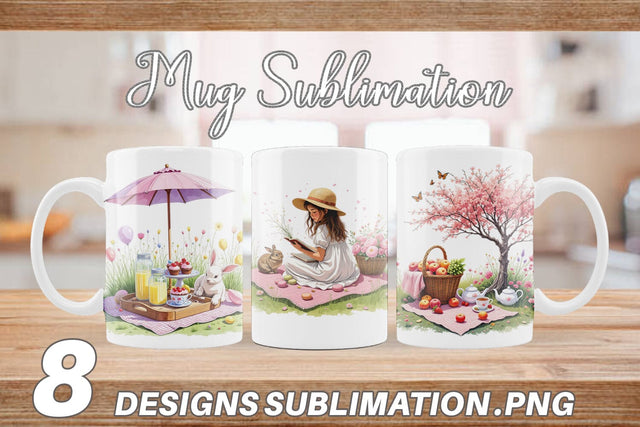 Mug Wrap Summer Picnic Dreams Sublimation artnoy 