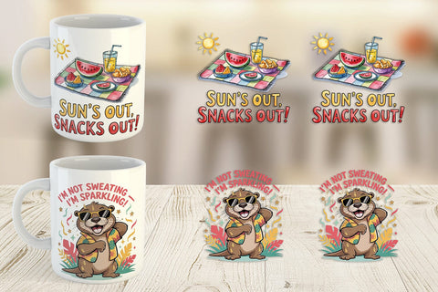 Mug Wrap Summer Quote Sublimation artnoy 