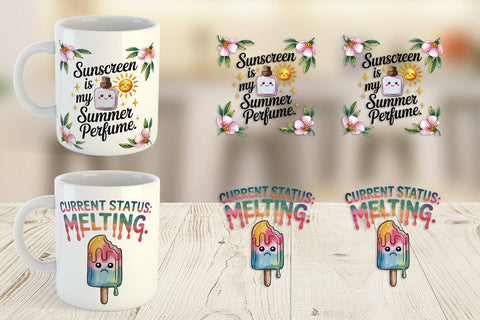 Mug Wrap Summer Quote Sublimation artnoy 