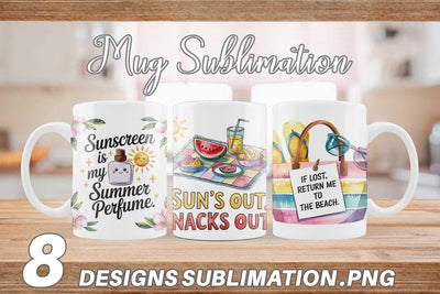 Mug Wrap Summer Quote Sublimation artnoy 