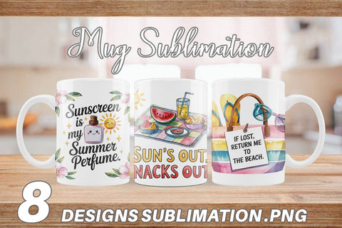 Mug Wrap Summer Quote Sublimation artnoy 