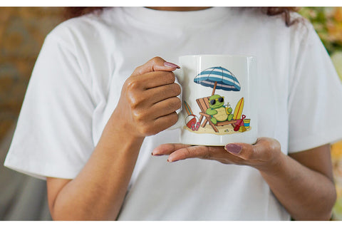 Mug Wrap Summer Turtle Sublimation artnoy 