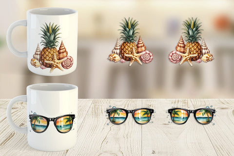 Mug Wrap Summer Vacation Sublimation artnoy 