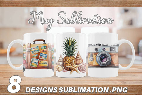 Mug Wrap Summer Vacation Sublimation artnoy 