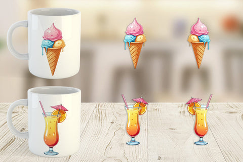 Mug Wrap Summer Vibes Sublimation artnoy 
