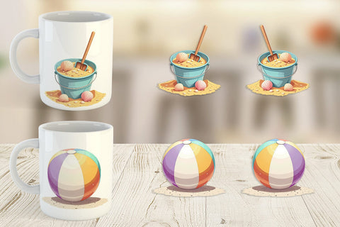 Mug Wrap Summer Vibes Sublimation artnoy 