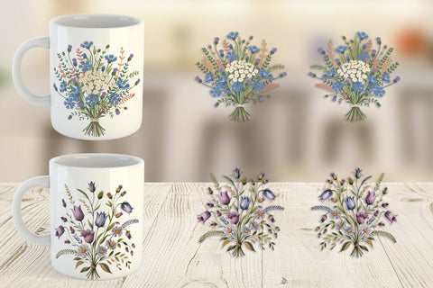 Mug Wrap Summer Wildflower Sublimation artnoy 