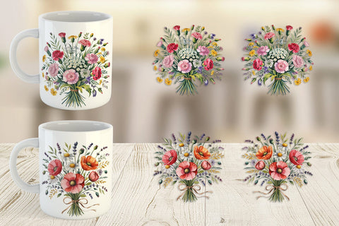 Mug Wrap Summer Wildflower Sublimation artnoy 