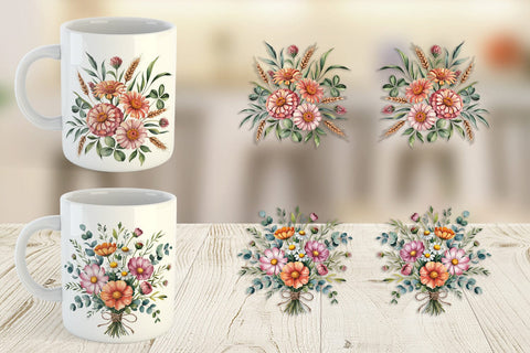 Mug Wrap Summer Wildflower Sublimation artnoy 