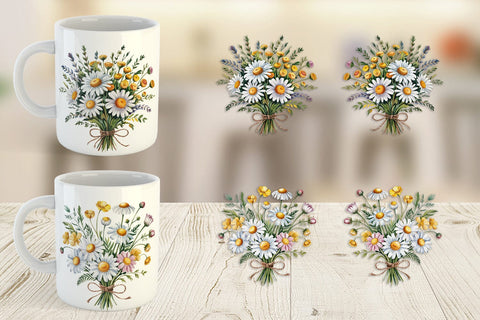 Mug Wrap Summer Wildflower Sublimation artnoy 