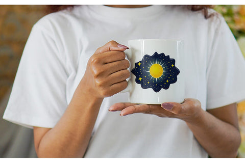 Mug Wrap Sun and Stars Sublimation artnoy 