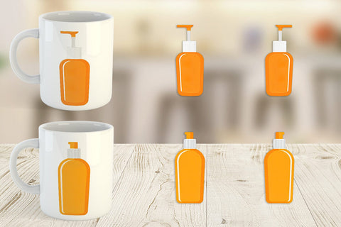 Mug Wrap Sunblock Bottle Sublimation artnoy 