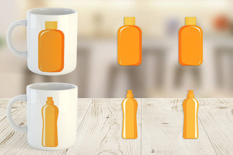 Mug Wrap Sunblock Bottle Sublimation artnoy 