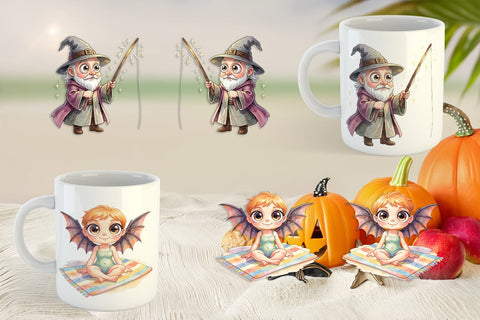 Mug Wrap Sunburn Sorcery Summerween Sublimation artnoy 