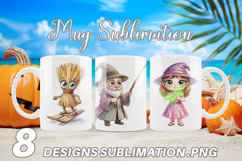 Mug Wrap Sunburn Sorcery Summerween Sublimation artnoy 