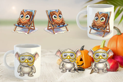 Mug Wrap Sunburn Sorcery Summerween Sublimation artnoy 
