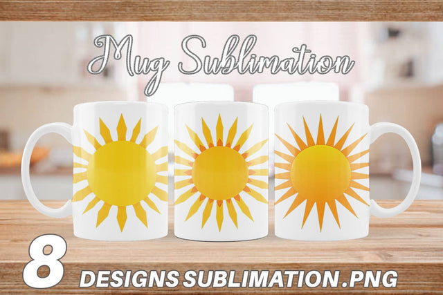 Mug Wrap Sunburst Sublimation artnoy 