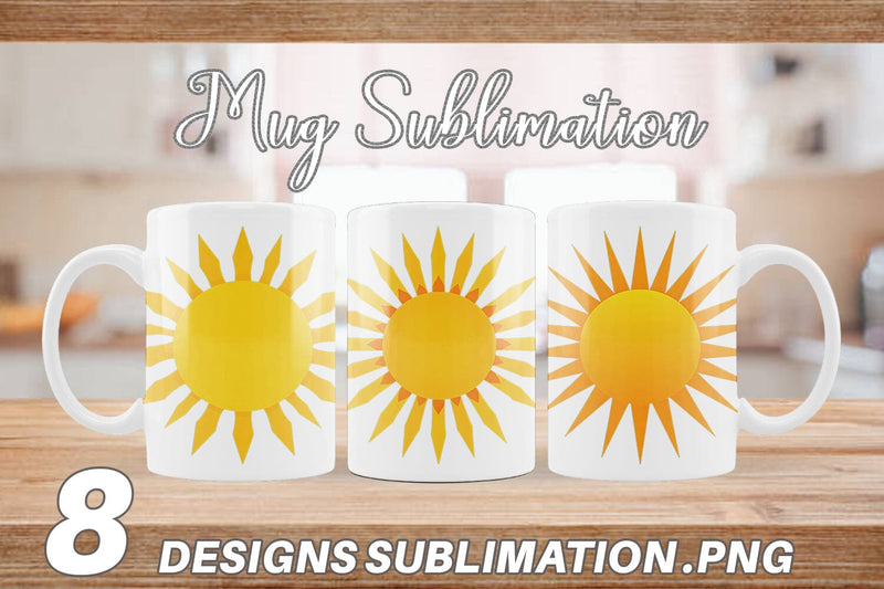 Mug Wrap Sunburst Sublimation artnoy 