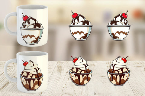 Mug Wrap Sundae Delight Sublimation artnoy 