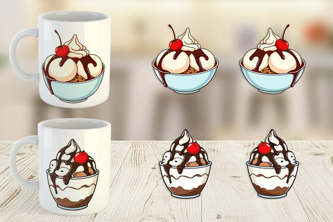 Mug Wrap Sundae Delight Sublimation artnoy 