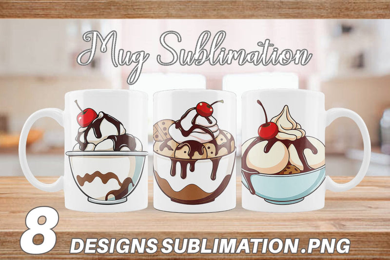 Mug Wrap Sundae Delight Sublimation artnoy 