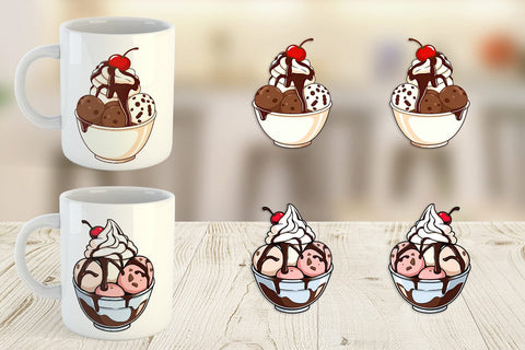 Mug Wrap Sundae Delight Sublimation artnoy 