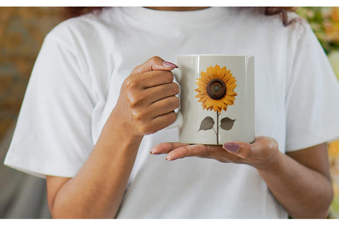 Mug Wrap Sunflower Boho Sublimation artnoy 