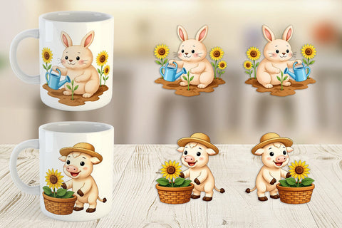 Mug Wrap Sunflower Farm Friends Sublimation artnoy 