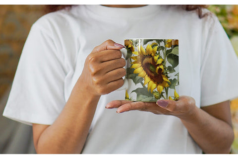 Mug Wrap Sunflower Pattern Sublimation artnoy 
