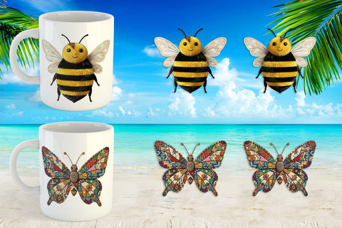 Mug Wrap Sunny Meadow Fabric Sublimation artnoy 
