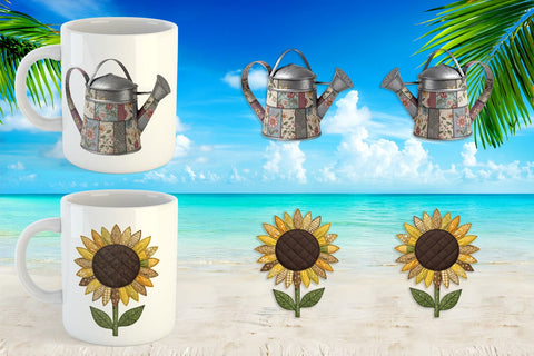Mug Wrap Sunny Meadow Fabric Sublimation artnoy 