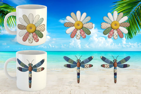 Mug Wrap Sunny Meadow Fabric Sublimation artnoy 