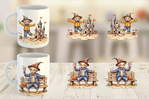 Mug Wrap Sunny Scarecrow Fun Sublimation artnoy 